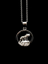 Load image into Gallery viewer, Nakoda Bear NORTHERN SPIRIT Sterling Silver Pendant with Canadian Diamond
