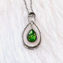 Load image into Gallery viewer, Infinity Pendant - Ammolite Silver Plated Pendant
