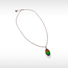 Load image into Gallery viewer, Ammolite Pendant Sterling Silver KNOTS Pendant
