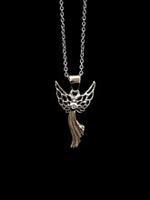 Load image into Gallery viewer, Guardian Snow Angel NORTHERN SPIRIT Sterling Silver Pendant with Canadian Diamond

