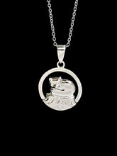 Load image into Gallery viewer, Arctic Fox NORTHERN SPIRIT Sterling Silver Pendant with Canadian Diamond
