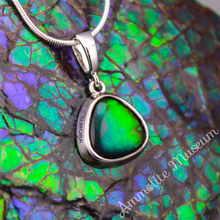 Load image into Gallery viewer, Sterling Silver Trilliant Ammolite Pendant
